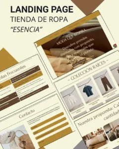 Preview proyecto landing page tienda de ropa