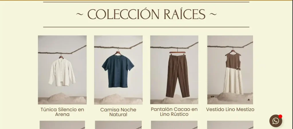Galería Colección Landing Page Esencia
